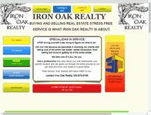 Tablet Screenshot of iron-oak-realty.com